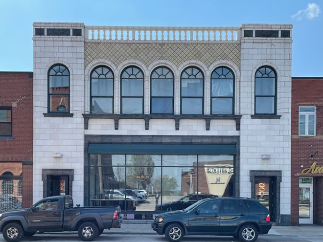 The Vitrolite Building in Ohio City will soon be home to Harness Cycle, Soul Yoga and Patron Saint cafe. - Douglas Trattner