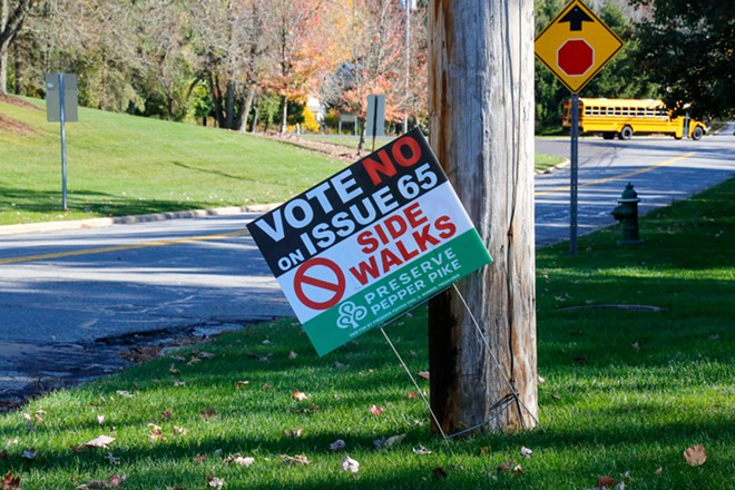 In Pepper Pike, a Surprisingly Contentious Poll Problem Awaits on Election Day: Whether or not to Construct Sidewalks | Cleveland Information | Cleveland