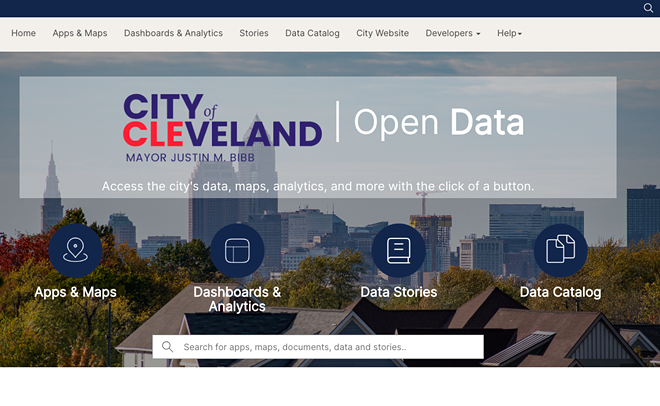 Mayor Bibb framed the portal as evidence of Cleveland's growth into modernization. - City of Cleveland