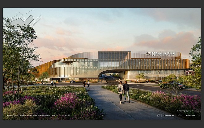 Renderings of the new Cavs practice facility - Courtesy Bedrock