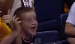WATCH: LeBron Takes a Selfie with a Kid's Phone During Last Night's Pre-Season Game