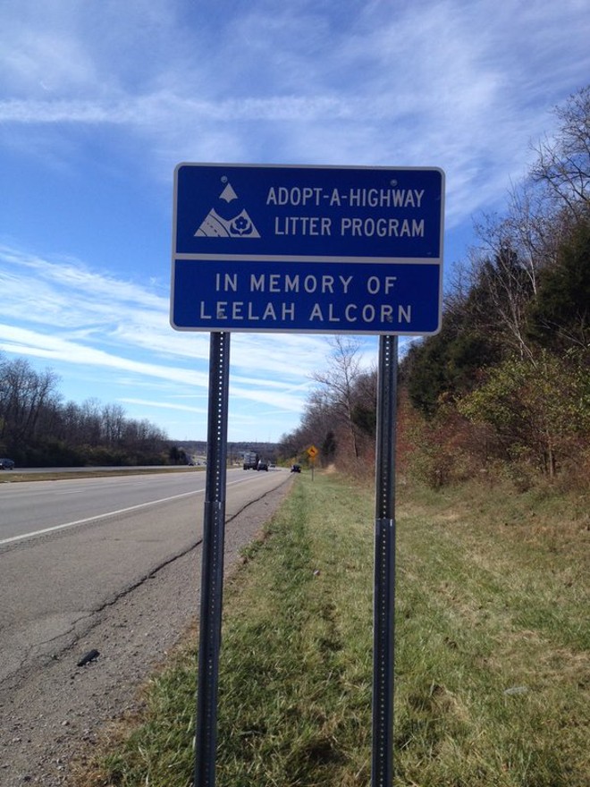 Portion of I-71 Dedicated 'In Memory of Leelah Alcorn'