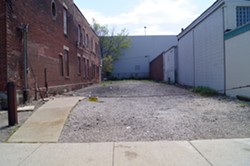The adjacent lot, soon to be grazing grounds, according to Leneghan. - Sam Allard / Scene