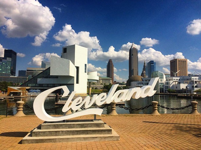 All Three 'Cleveland' Script Signs Now Installed Around City (2)