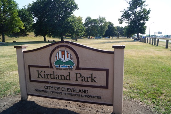 Tents in the distance at the City of Cleveland's Kirtland Park. - Sam Allard / Scene