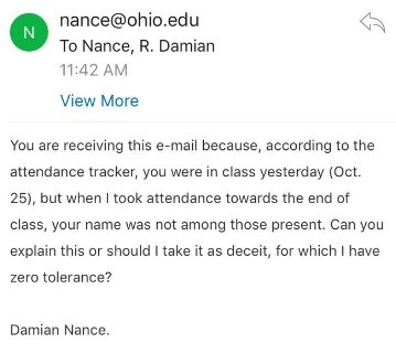 Ohio University Professor Totally Forgives Student for Skipping Class to Go to World Series Game (2)