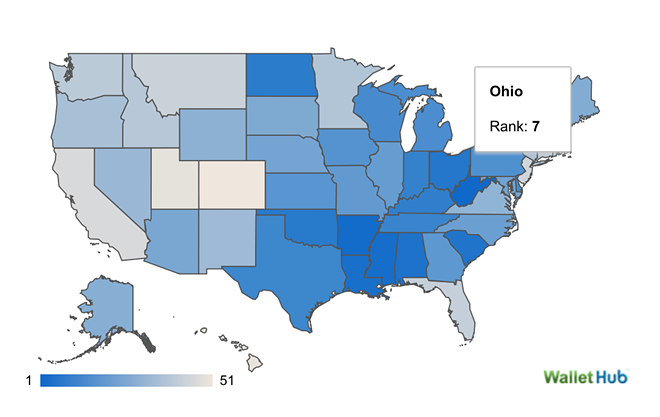 Ohio Ranked 7th Fattest State in the U.S.