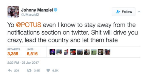 Johnny Manziel Had Some Twitter Advice for Donald Trump, Before Deleting His Twitter Account
