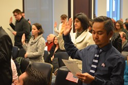 Cleveland Welcomes Dozens of New U.S. Citizens in Naturalization Ceremony