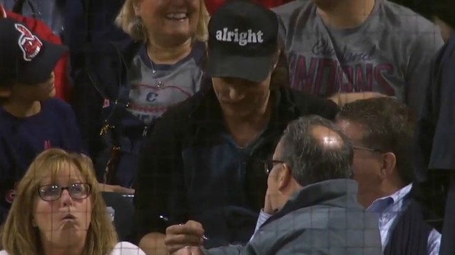 Matthew McConaughey is Everywhere in Cleveland, Including Last Night's Winning Indians Game