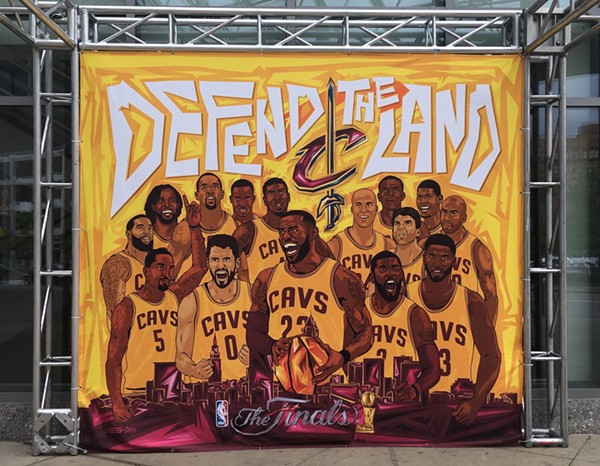The Q Unleashes New Cavs Mural for NBA Finals Games