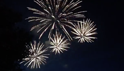 Fireworks on display in Lakewood yesterday. - PHOTO VIA AVGERO/INSTAGRAM