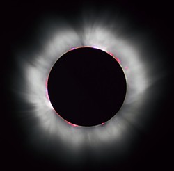 Total solar eclipse, 1999, as seen from France.