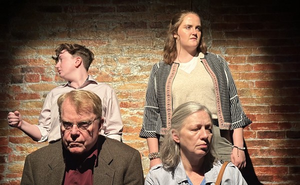 The cast of Walking to Buchenwald, through June 24 at The Liminis Theater