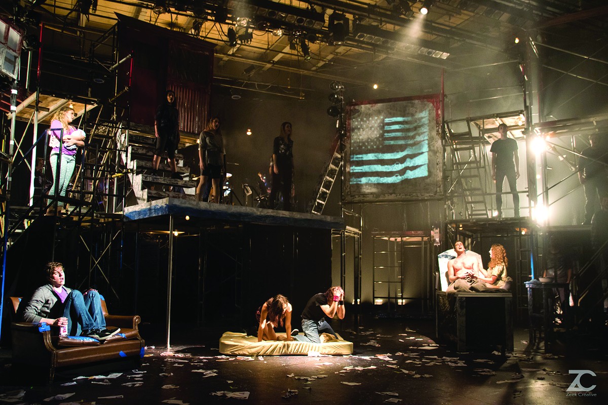 American Idiot arrived with its impressive projection design last year at the Beck Center for the Arts.