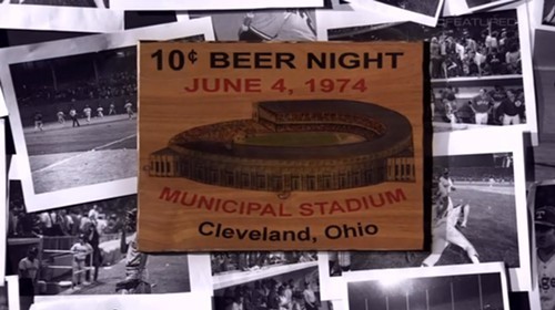 Ten Cent Beer Night Poster Cleveland Baseball History 