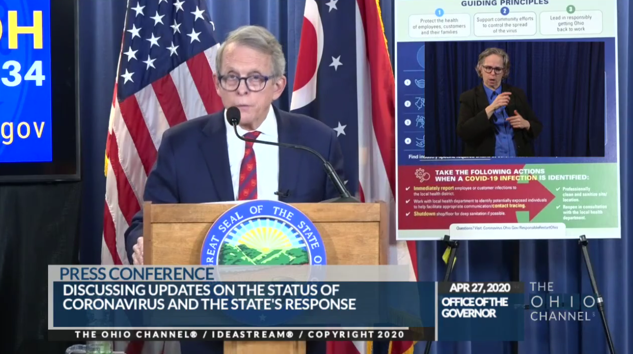Gov Dewine Announces Dates To Reopen Offices Manufacturing And Retail