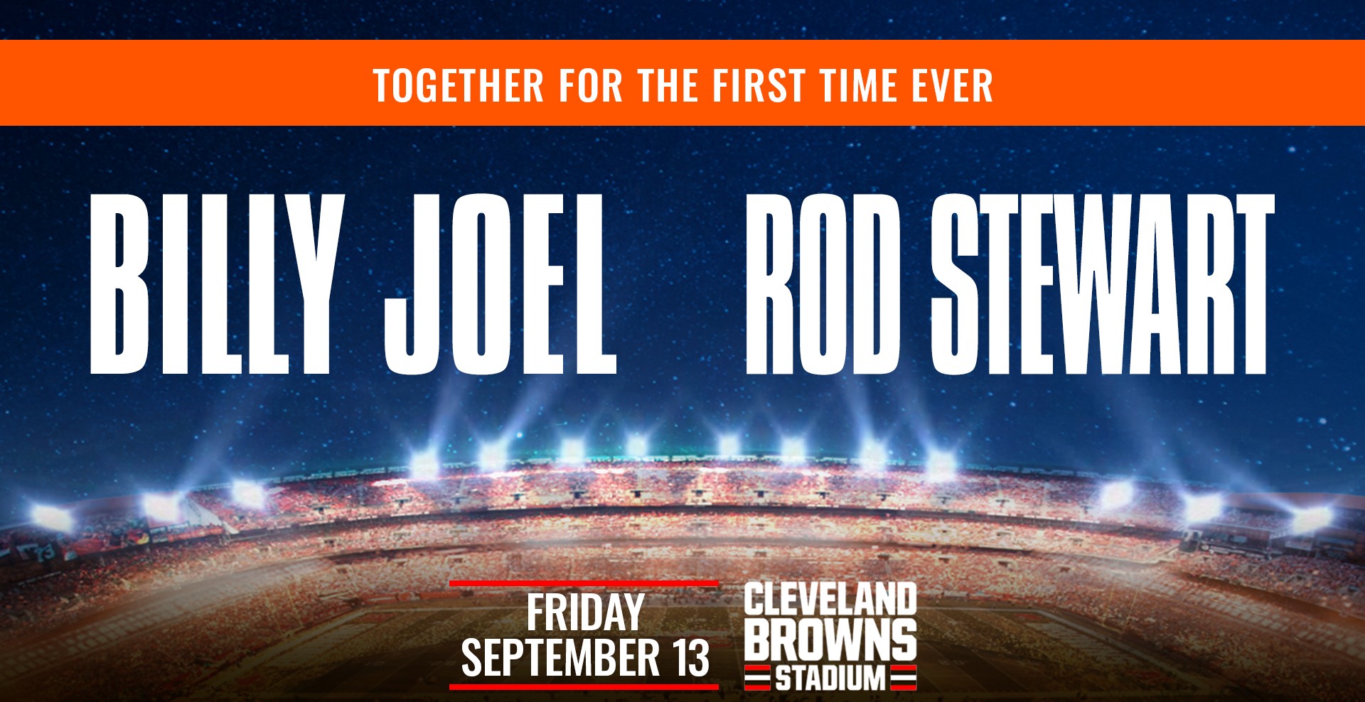 Billy Joel & Rod Stewart Live In Concert Cleveland Browns Stadium