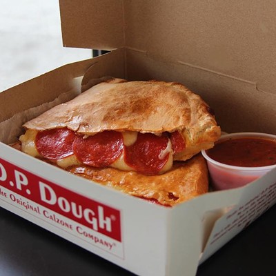 "Ooey, gooey, cheesy happiness " from D. P. Dough