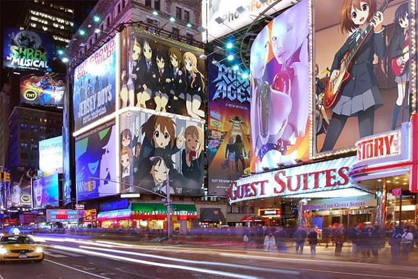 Anime-style billboards and Pachinko E-Space Nittaku sign on building,  Shinjuku, Tokyo, Japan Stock Photo - Alamy