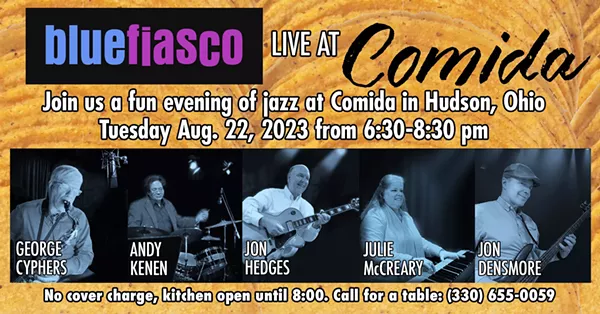 ðŸŽ· Get Your Jazz Groove On with Blue Fiasco at Comida ðŸŒ® Tuesday, August 22nd, 6:30 - 8:30 pm ðŸŽ¶ | Comida Hudson | Music Around Town, Rock & Pop - Vimarsana News