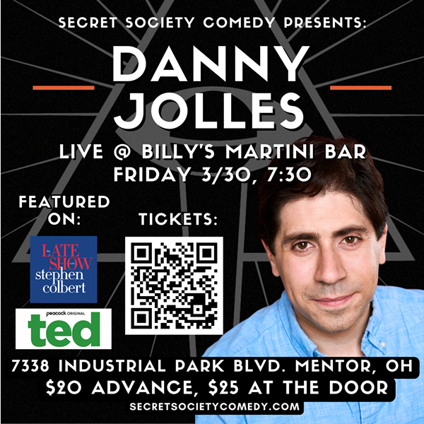 Danny Jolles | Secret Society Comedy In Mentor - Vimarsana News