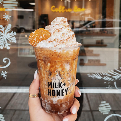 Milk + Honey at Tower CityTower CityAnisa Rrapaj opened Milk + Honey downtown in 2021. She also operates the Hive by Milk + Honey in the Limelight Building in Ohio City. This month, she opened a new Milk + Honey cafe at Tower City, in the space formerly occupied by Starbucks. On the menu are coffee and espresso drinks, chai drinks, specialty coffee drinks and fruit smoothies. To eat, there are breakfast bagel sandwiches, avocado toast and vegan chia pudding. At lunch, there are sandwiches starring chicken salad, turkey and even steak.