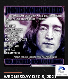 John Lennon Remembered at Beachland 12/08/21 - Uploaded by Angelle Sheridan