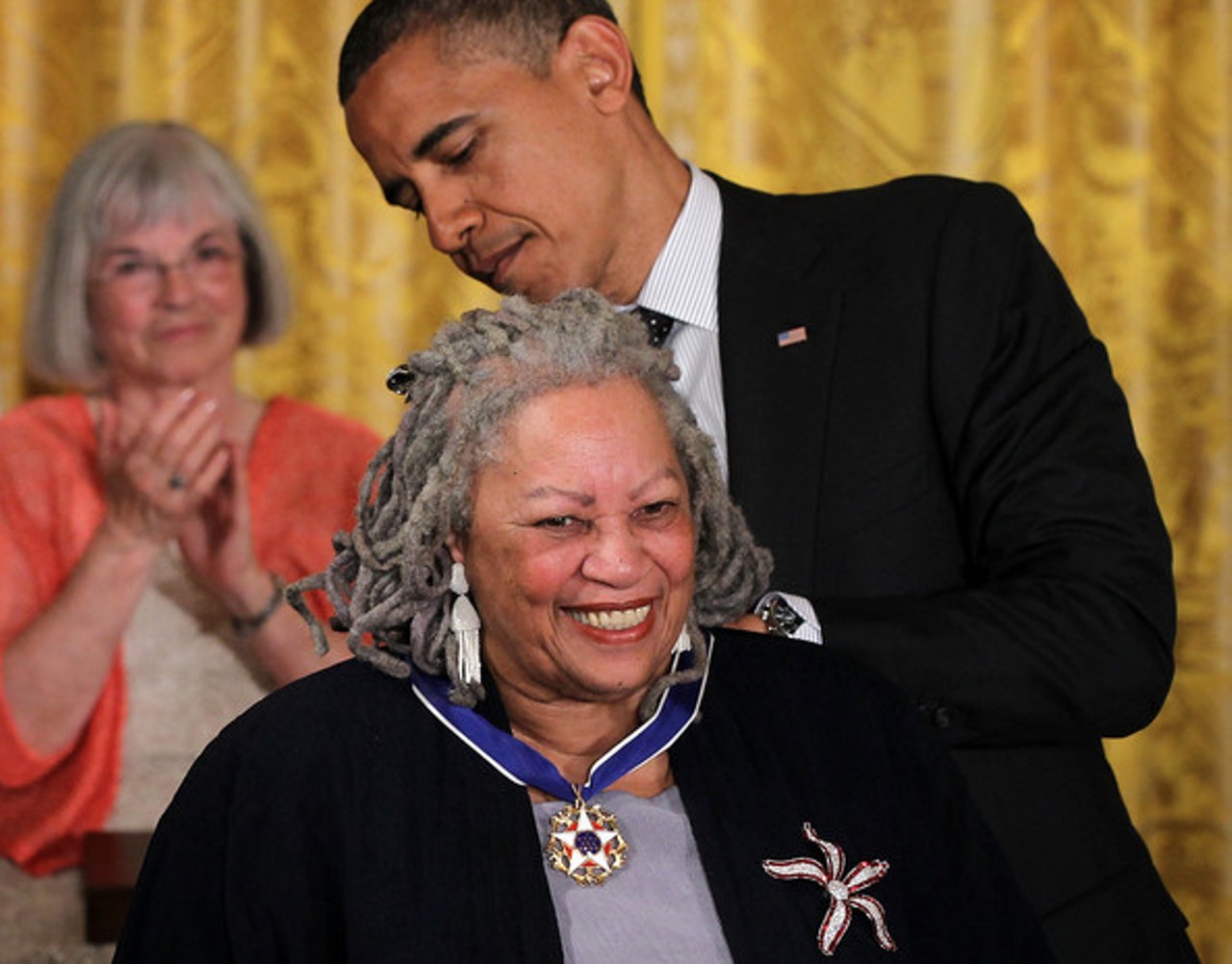  Toni Morrison
One of the most decorated writers in American history, Morrison grew up in Lorain. In 1988, she won the Pulitzer Prize for her novel Beloved. In 1993, she was awarded the Nobel Prize for Literature. Then, in 2012, former President Barack Obama awarded Morrison the Presidential Medal of Freedom.
Photo via Wikimedia/The White House