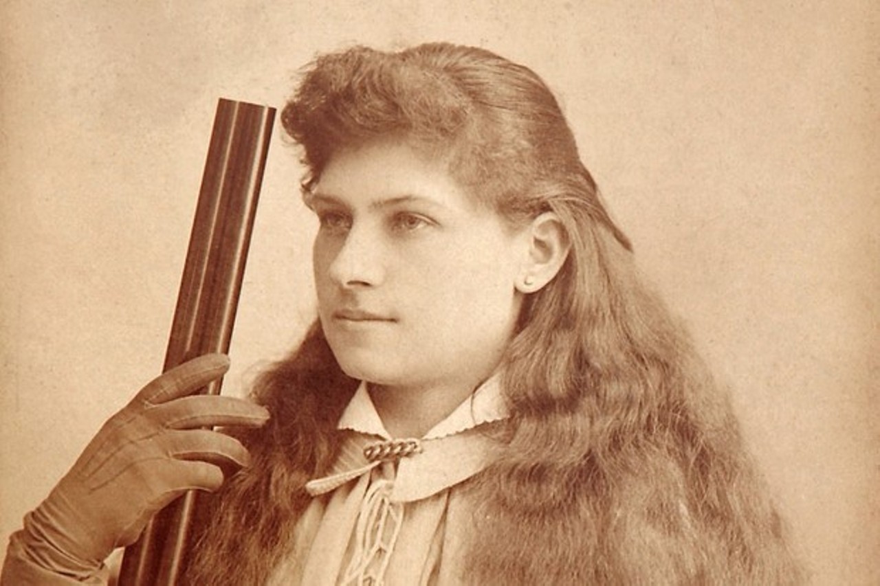 Annie Oakley
Brock Cemetery, Greenville
America&#146;s most infamous sharpshooter was born, lived, and died in Ohio. Inbetween, she showed the world what women are capable of. 
Photo via Wikimedia Commons