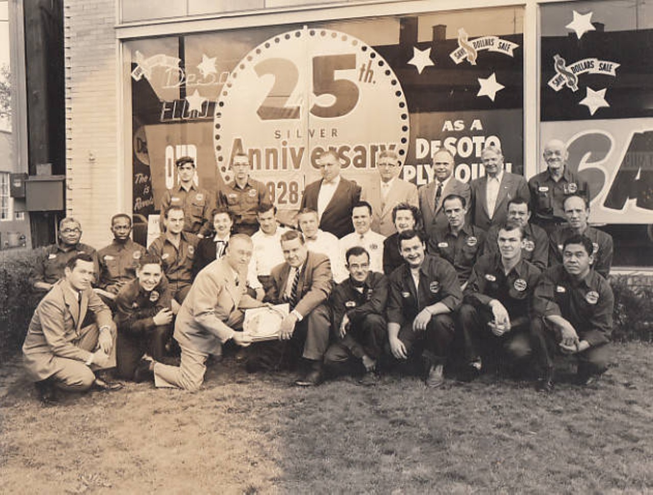 25th Anniversary of Plymouth and Desoto Automobile Dealership, 1953 
