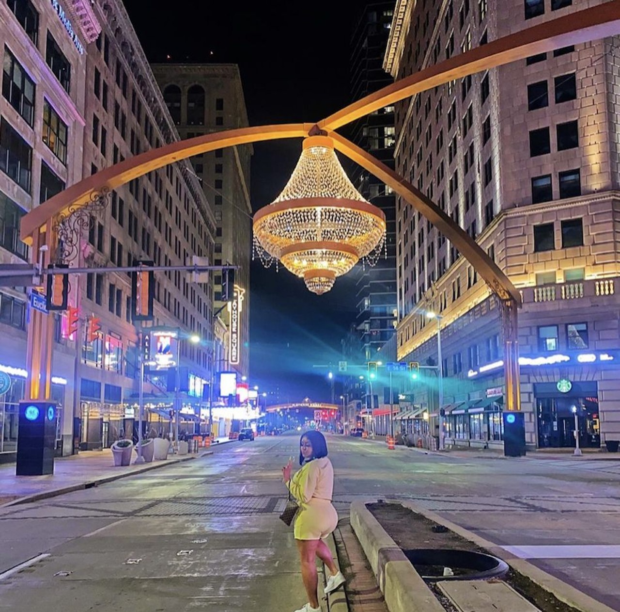  Playhouse Square Chandelier
1501 Euclid Ave., Cleveland  
It wasn&#146;t enough that we have one of the best theater districts in the country. We of course also needed a giant chandelier in the middle of the street. Well, at least it photographs well.
Photo via @annabella05/Instagram