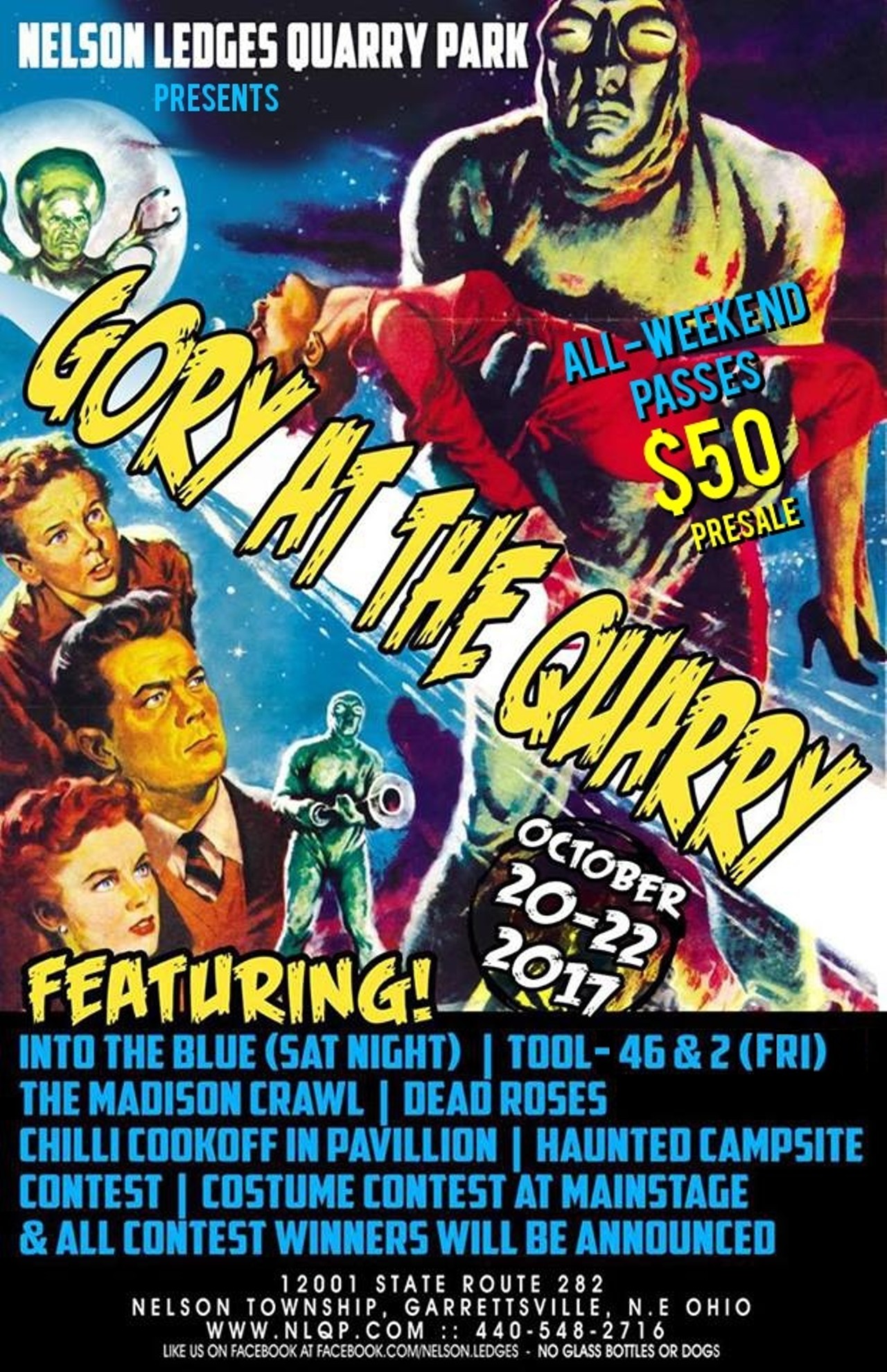  Gory at the Quarry
Fri, Oct. 20
Poster art Provided