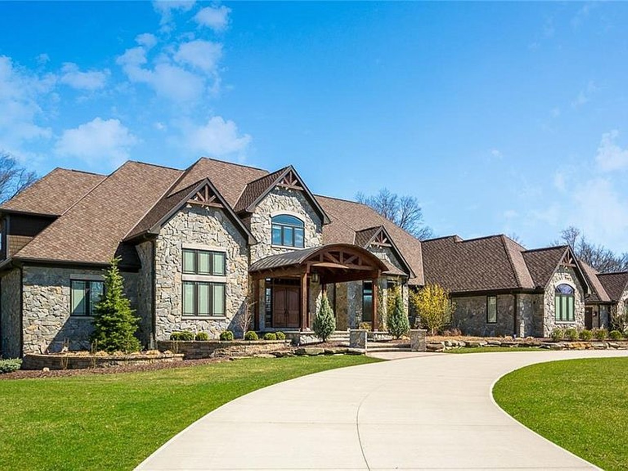 Get Your Own Restaurant-Quality Patio at This $4.5 Million Strongsville Mansion Complete With a Movie Theater and Indoor Bar
