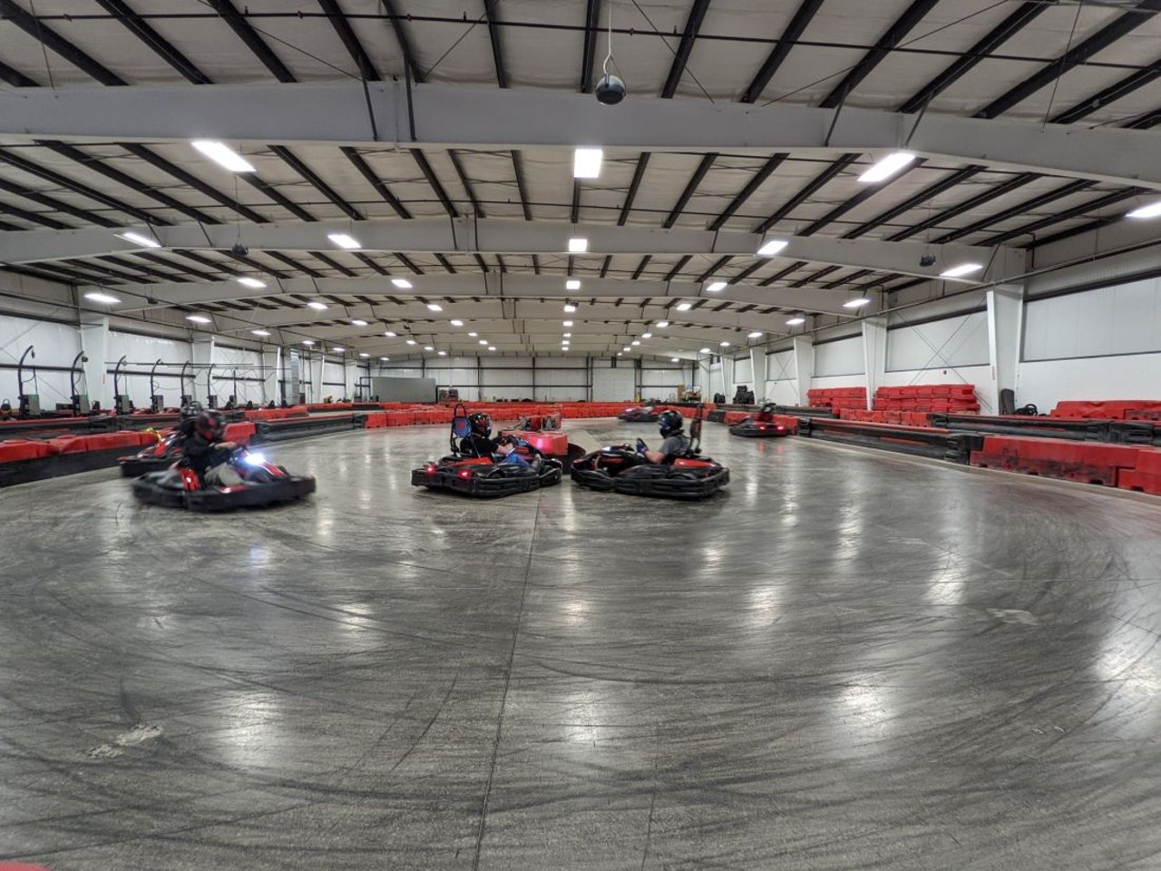  Go Indoor Go-Karting and Axe-Throwing at Boss Pro-Karting and Axe Throwing
18301 Brookpark Rd., Cleveland  
What better way to get some of that aggression out then throwing axes and speeding around a track on a golf kart? That&#146;s what you can accomplish at Boss Pro-Karting, just a few minutes away from the airport.
Photo via Boss-Karting/Facebook