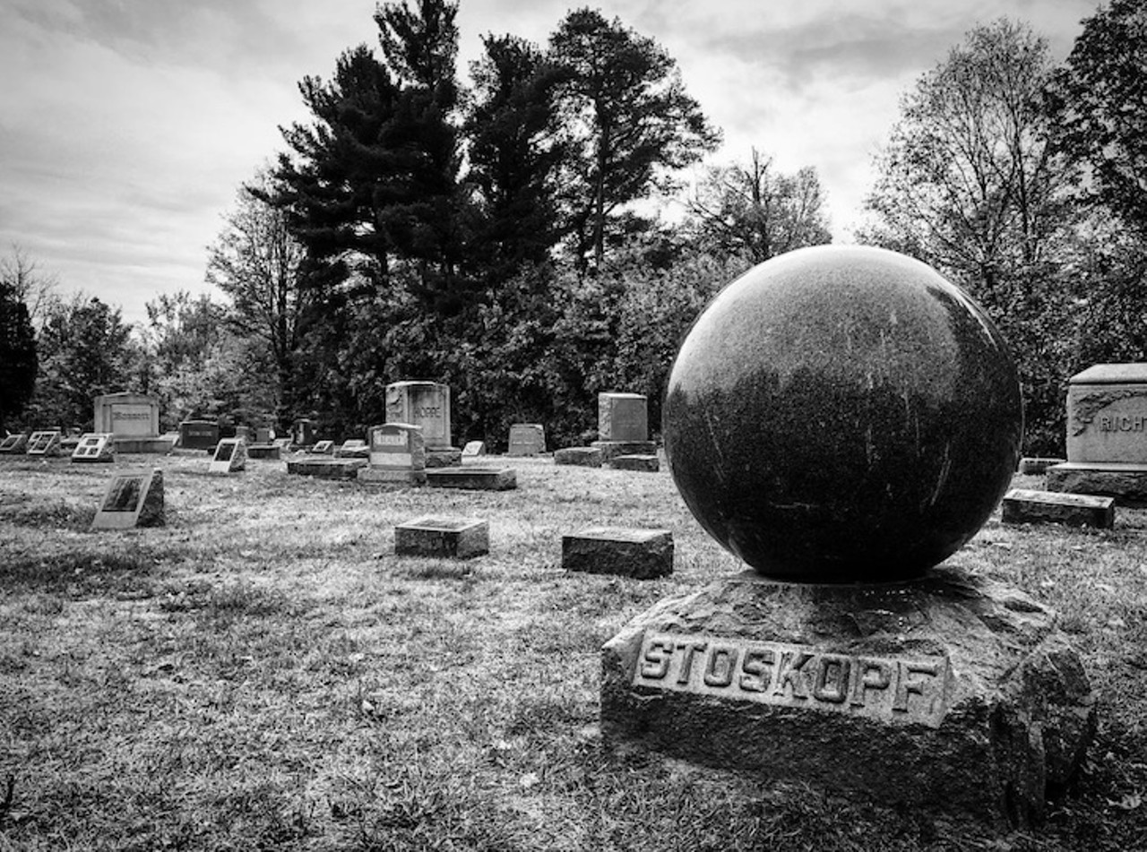 The Witch&#146;s Ball of Valley City
Myrtle Hill Cemetery, Medina County
This witch&#146;s grave is marked by a granite sphere, supposedly to prevent her from climbing back out again. The legend says that the witch killed her sons and abusive husband by dumping arsenic into the well. This may be taken from the real story of Martha Hazel Wise, who poisoned 17 of her family members with arsenic the winter of 1924-25. Supposedly, snow refuses to stick to the witch&#146;s ball. If you touch it and it is warm, it means that the ghost of the witch is active and wandering around the cemetery. 
Photo via Mat Luschek/Instagram