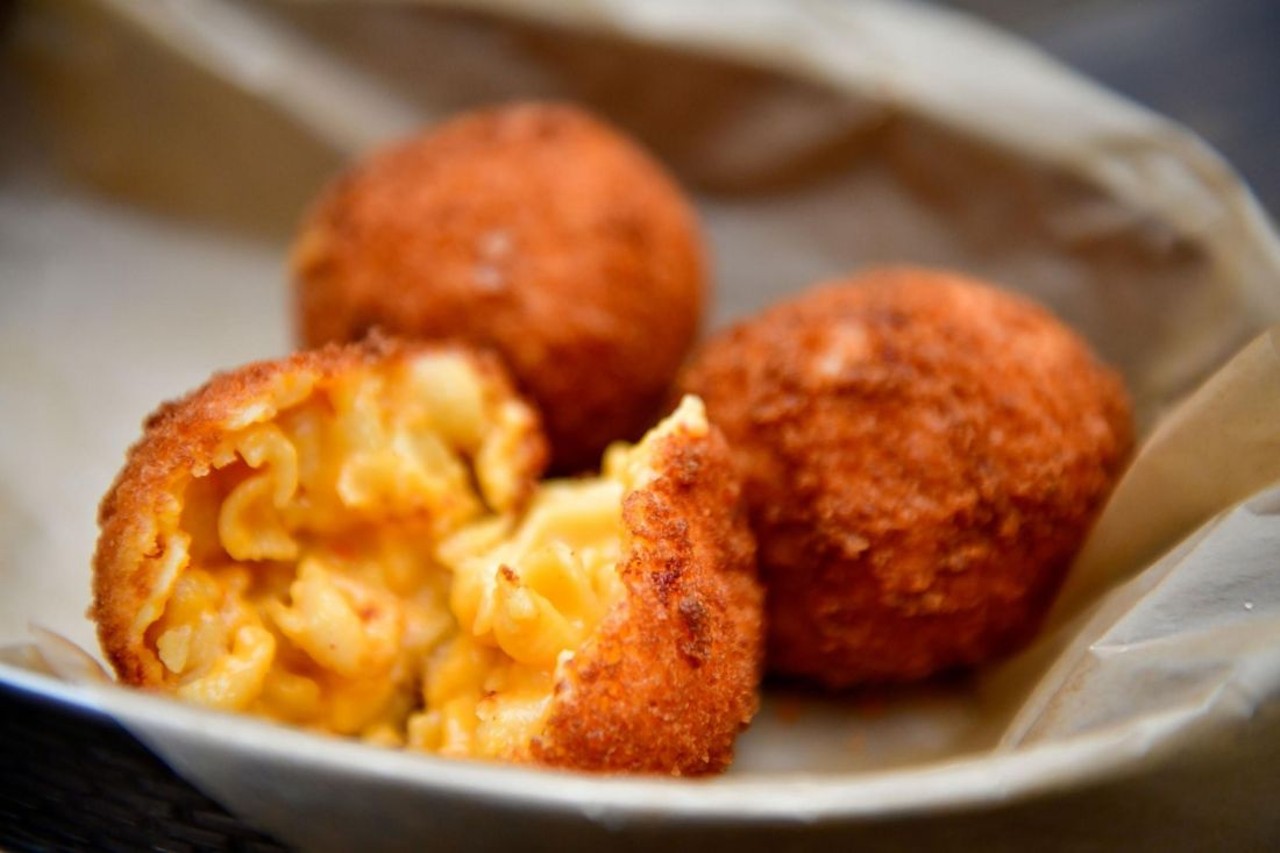  Wild Eagle Saloon
921 Huron Rd., Cleveland
Wild Eagle Saloon is offering three different options for Mac &#145;n&#146; Cheese Week. Their mac and cheese balls consist of their award-winning macaroni and cheese rolled into a ball & fried crispy with a kick. Their spicy mac and cheese is their award winning homestyle recipe made with creamy pasta shells. Their chicken, bacon and ranch mac and cheese is their homestyle recipe made with creamy pasta shells and all your favorite toppings.
Photo Provided by Restaurant