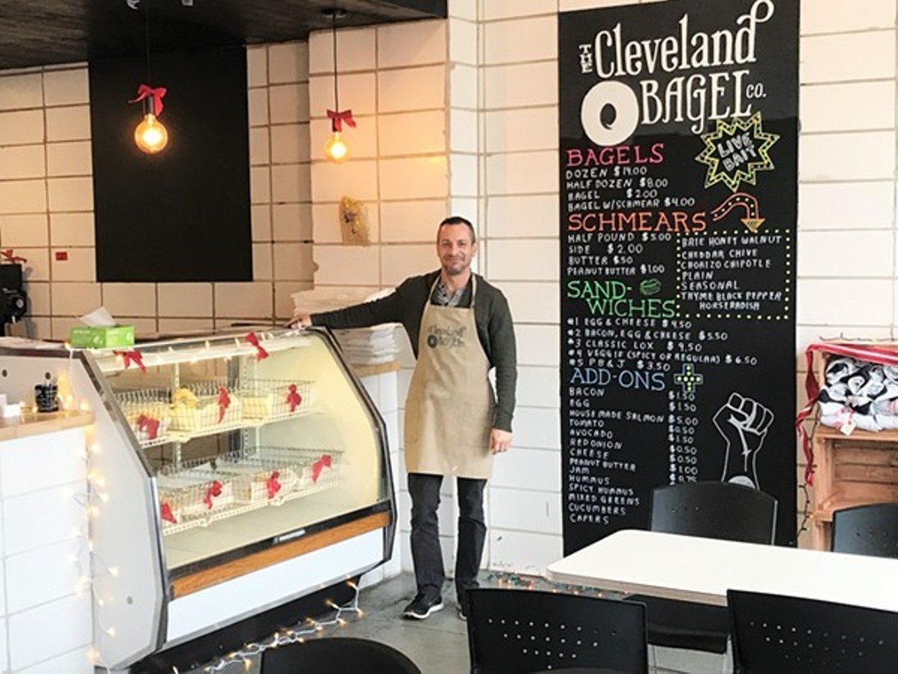 Cleveland Bagel Co's Everything Mix The best thing after a bag of Cleveland Bagel's hot, malty, and fresh mish-mosh bagels is a jar of their Everything Mix.  It's also less perishable and easier to gift.