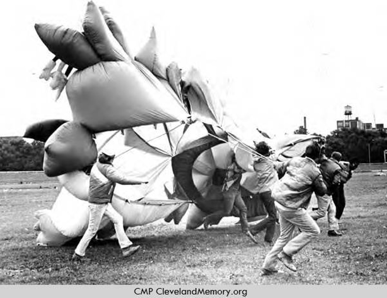 Wind sculpture at Edgewater Park, 1979