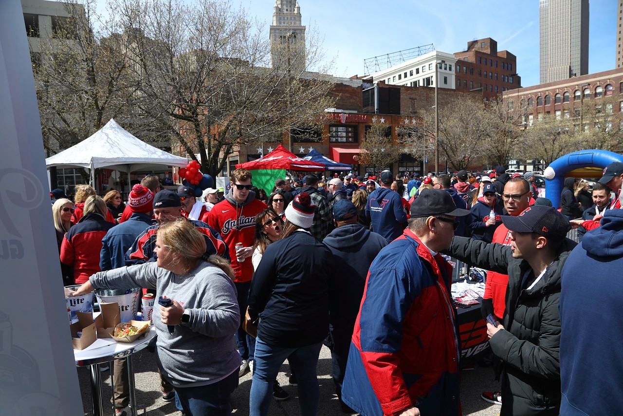 Photos From the Miller Lite Cleveland Guardians Home Opener Tailgate