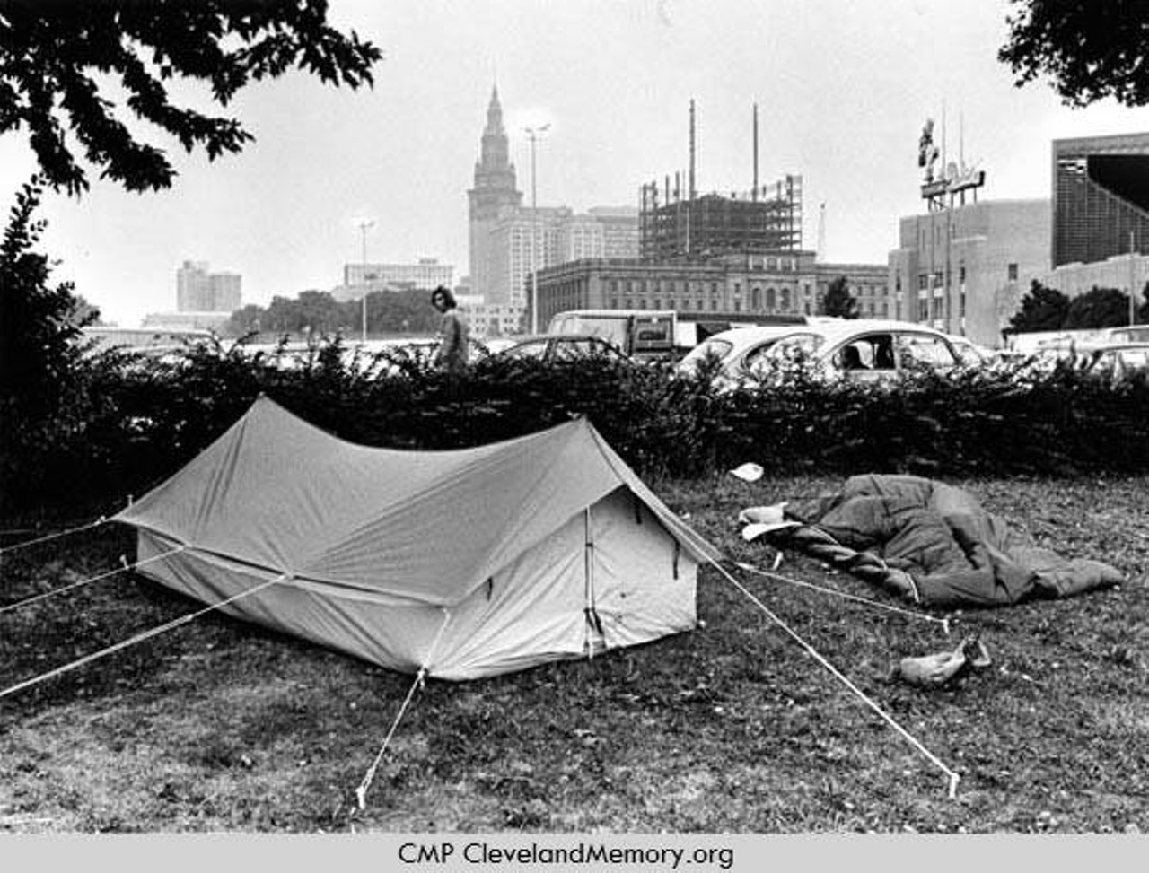  Camping Before Crosby, Stills, Nash and Young Concert, 1974 