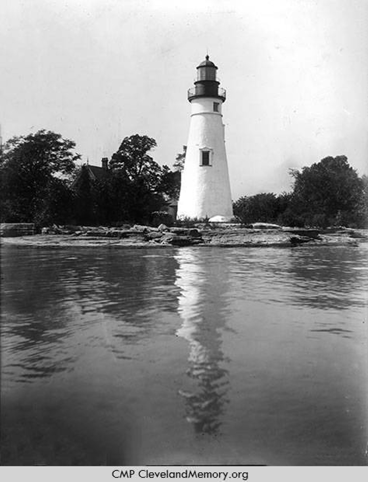 Marblehead Lighthouse on Huron Peninsula, 1935