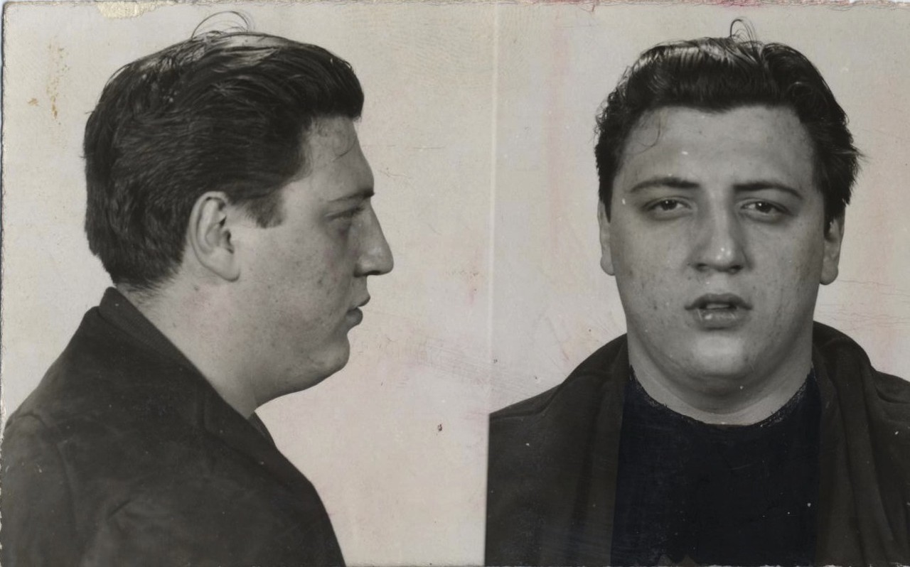 Michael Frato's police mug shot from the 1950s