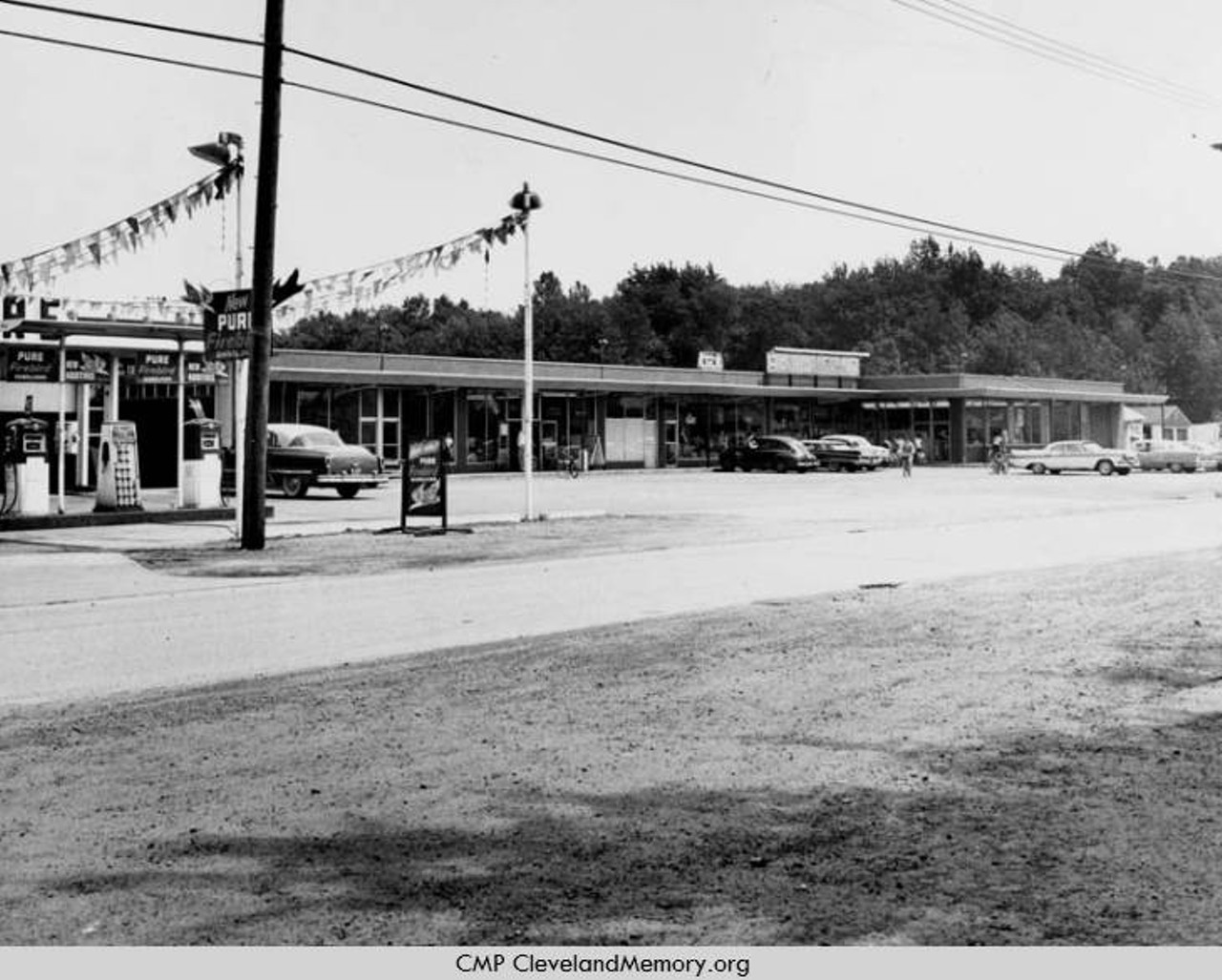  Gas Station and Strip Mall, 1961 