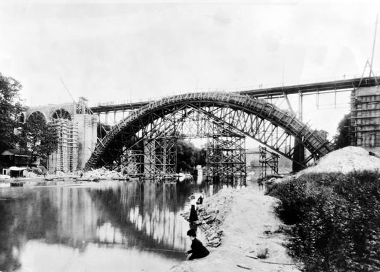  Rocky River Bridge Under Construction, 1909 