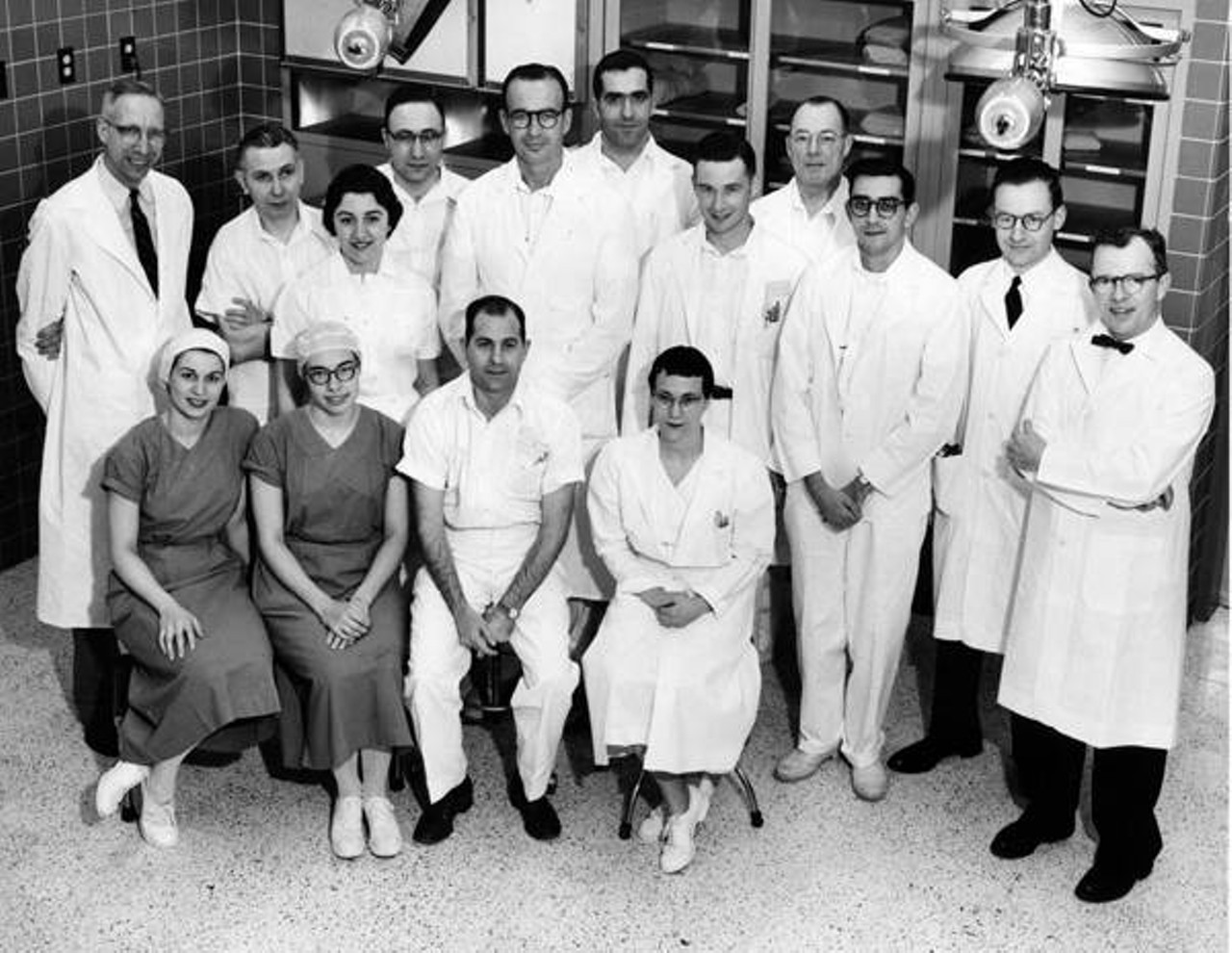  Team of Clinic Nurses and Doctors who Participated in Cleveland's First Stopped Heart Surgery, 1956 