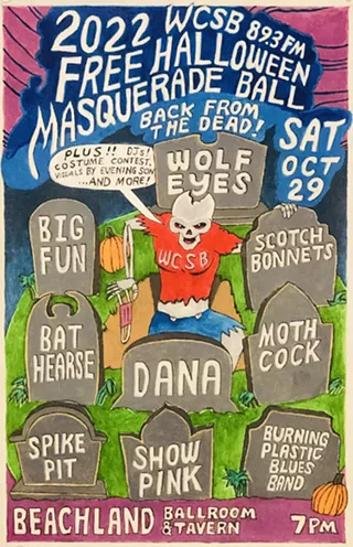 Image: WCSB 89.3 FM Halloween Masquerade Ball