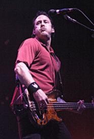 Weezer bassist Scott Shiner, puckering up at CSU's Wolstein Center, October 8. - WALTER  NOVAK