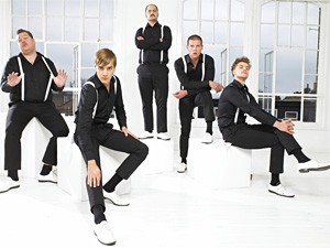 What's black and white all over? The Hives and their furniture.