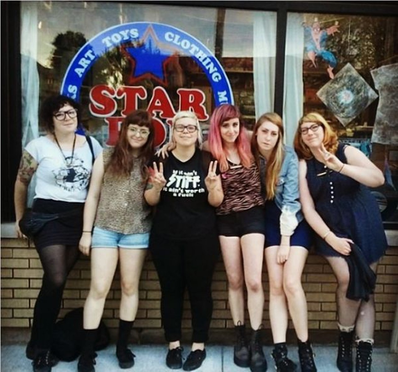  STAR POP Vintage + Modern
15813 Waterloo Rd, 216-965-2368
STAR POP specializes in clothing for the collector. Complete your "Stranger Things" cosplay at this retro pop culture paradise. 
Photo via pottymouthworld/Instagram